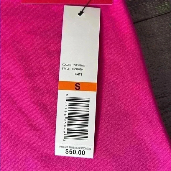Rafaella Sportswear Subtle Bow Embellished Knit Top in Hot Pink. Size Small. NWT - Picture 10 of 16